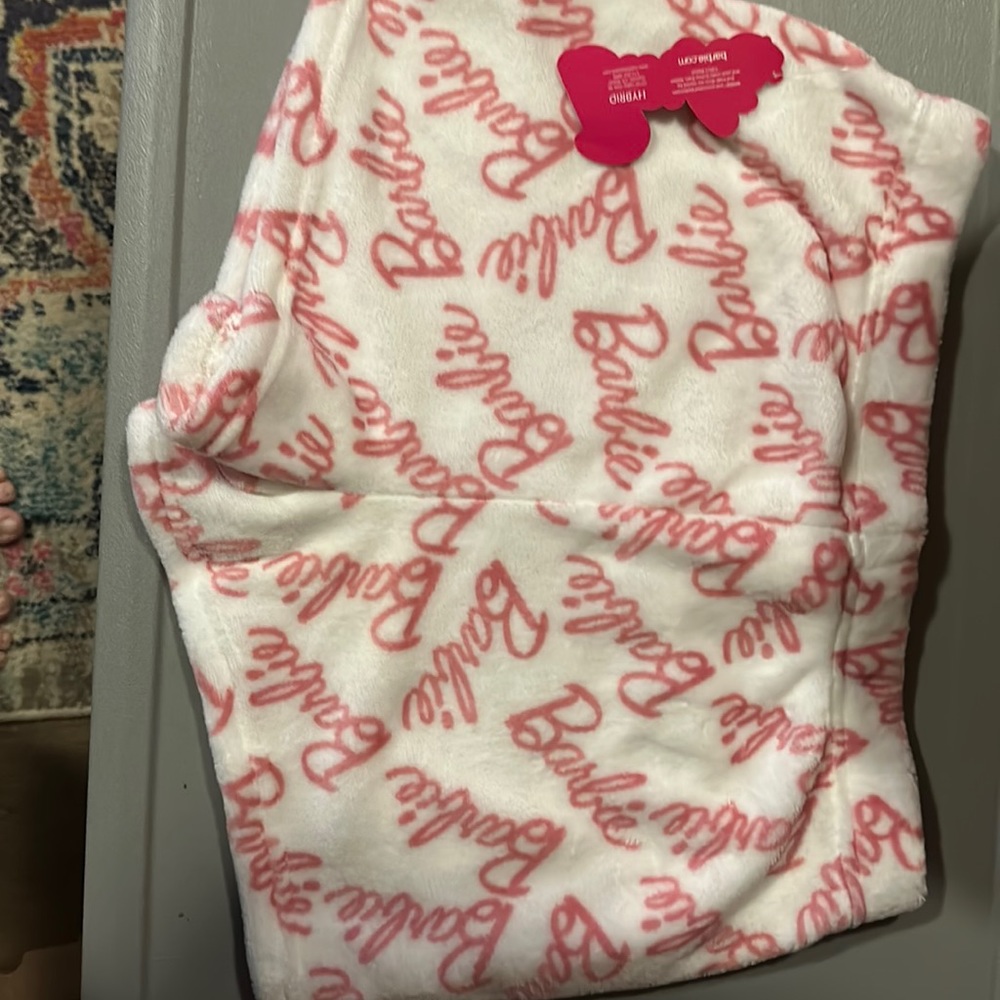 New Barbie pj plush shorts